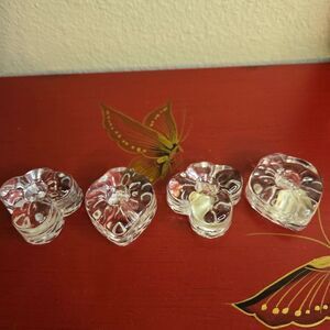 Vintage Beacon Hill Mid Century Card Suite Candle Holders Set of 4 Rare Find